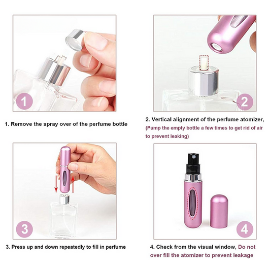 MiniPerfume - Travel Size Refillable Perfume (5pcs)