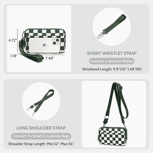 Quilted Wallet (Checkered)