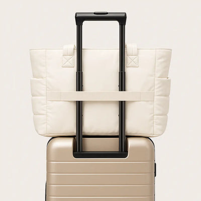 Cloudy - The Roomy Puffy Tote Bag (Fall Edition)