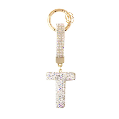 Sparkle Initial – Bag Charm (Silver)